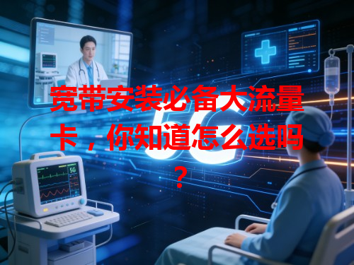 宽带安装必备大流量卡，你知道怎么选吗？