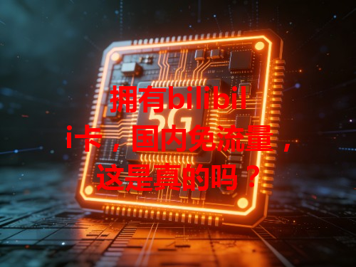 拥有bilibili卡，国内免流量，这是真的吗？