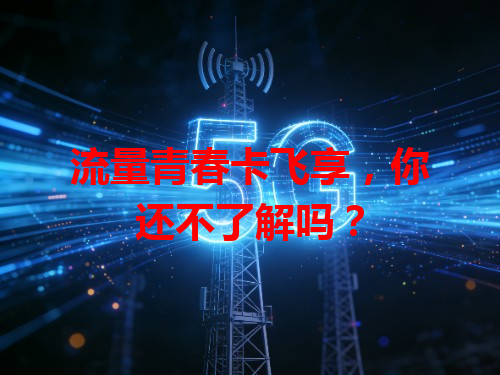 流量青春卡飞享，你还不了解吗？