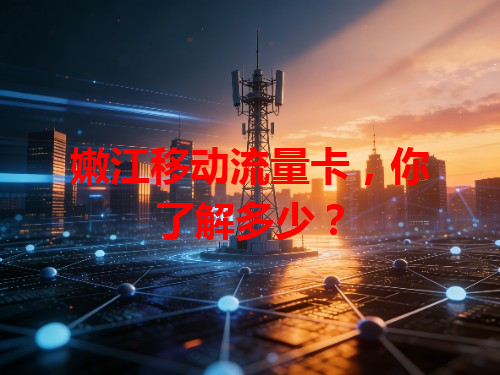 嫩江移动流量卡，你了解多少？