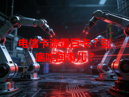 电信卡流量巨卡？到底咋回事儿？