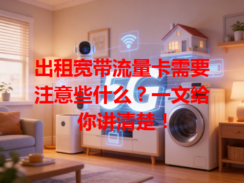 出租宽带流量卡需要注意些什么？一文给你讲清楚！