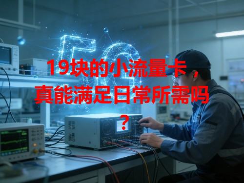19块的小流量卡，真能满足日常所需吗？