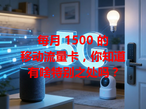 每月 1500 的移动流量卡，你知道有啥特别之处吗？
