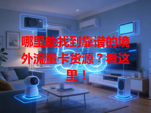 哪里能找到靠谱的境外流量卡货源？看这里！