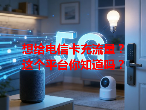 想给电信卡充流量？这个平台你知道吗？