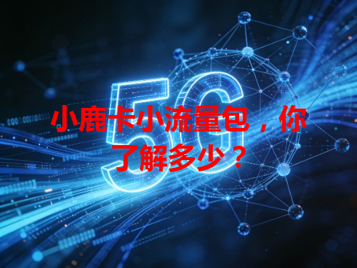 小鹿卡小流量包，你了解多少？