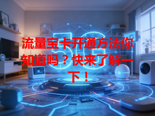 流量宝卡开通方法你知道吗？快来了解一下！