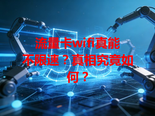 流量卡wifi真能不限速？真相究竟如何？
