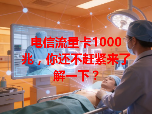 电信流量卡1000兆，你还不赶紧来了解一下？