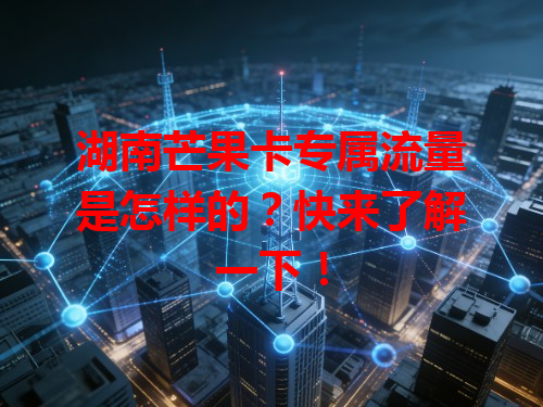 湖南芒果卡专属流量是怎样的？快来了解一下！