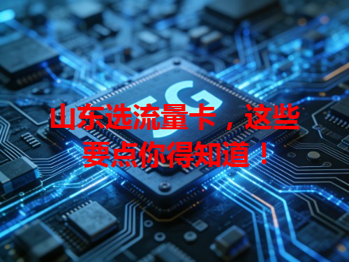山东选流量卡，这些要点你得知道！