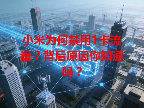 小米为何禁用1卡流量?背后原因你知道吗?