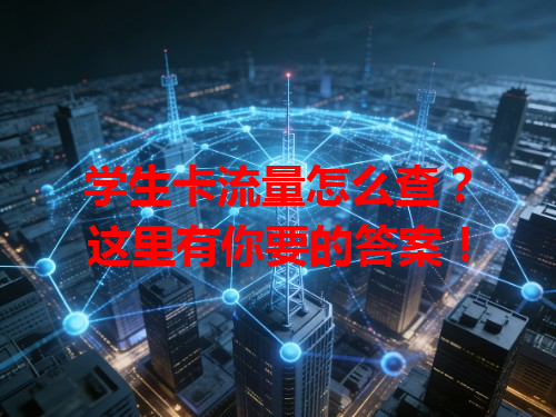 学生卡流量怎么查？这里有你要的答案！