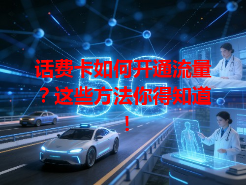 话费卡如何开通流量？这些方法你得知道！
