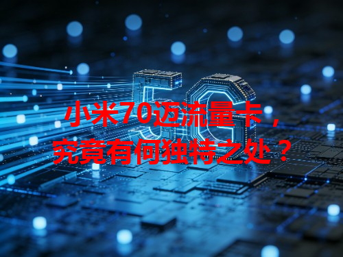 小米70迈流量卡，究竟有何独特之处？