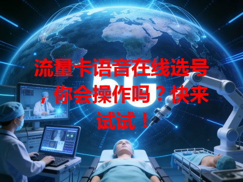 流量卡语音在线选号，你会操作吗？快来试试！