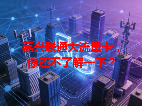 嘉兴联通大流量卡，你还不了解一下？