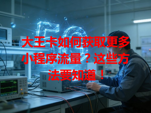 大王卡如何获取更多小程序流量？这些方法要知道！