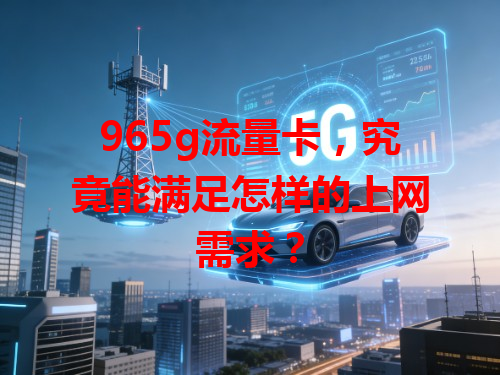 965g流量卡，究竟能满足怎样的上网需求？