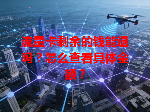 流量卡剩余的钱能退吗？怎么查看具体金额？