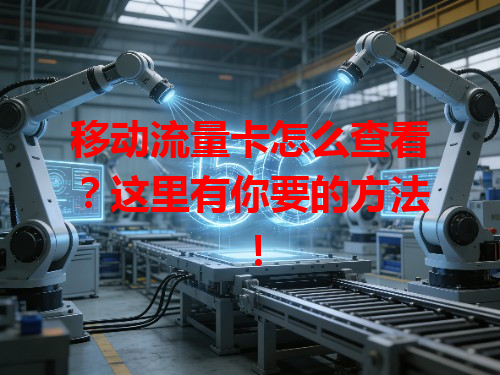 移动流量卡怎么查看？这里有你要的方法！