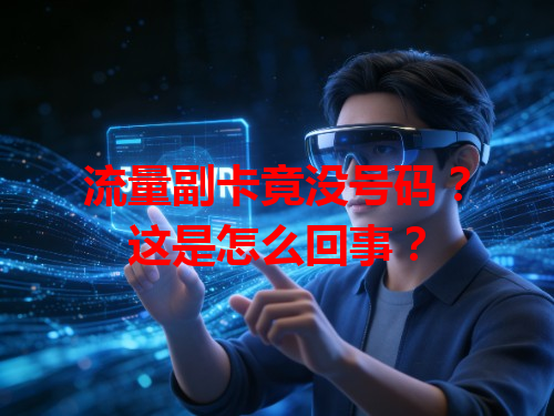 流量副卡竟没号码？这是怎么回事？