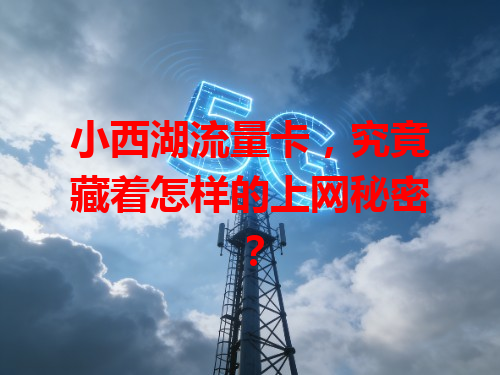小西湖流量卡，究竟藏着怎样的上网秘密？