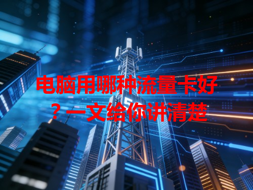 电脑用哪种流量卡好？一文给你讲清楚