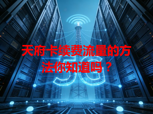 天府卡续费流量的方法你知道吗？