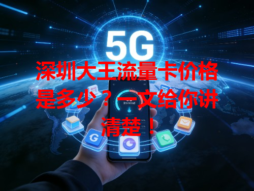 深圳大王流量卡价格是多少？一文给你讲清楚！