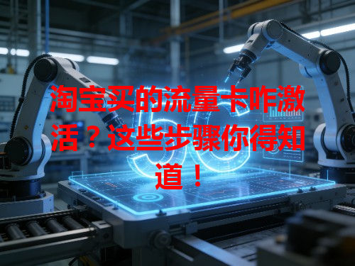 淘宝买的流量卡咋激活？这些步骤你得知道！