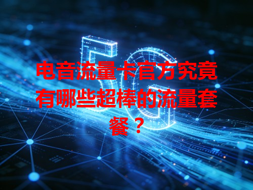电音流量卡官方究竟有哪些超棒的流量套餐？