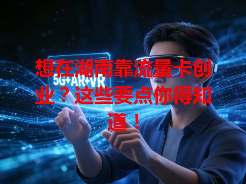 想在湖南靠流量卡创业？这些要点你得知道！