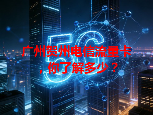 广州贺州电信流量卡，你了解多少？