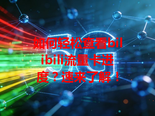 如何轻松查看bilibili流量卡进度？速来了解！