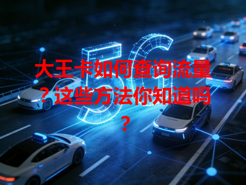 大王卡如何查询流量？这些方法你知道吗？