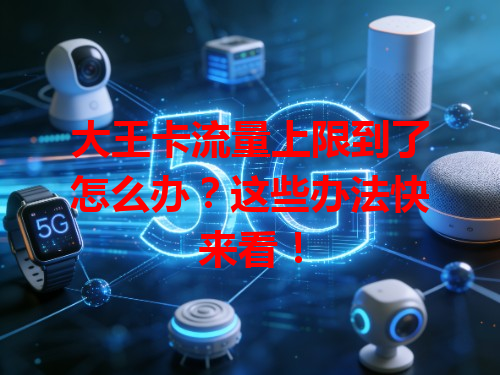 大王卡流量上限到了怎么办？这些办法快来看！