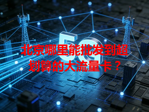 北京哪里能批发到超划算的大流量卡？