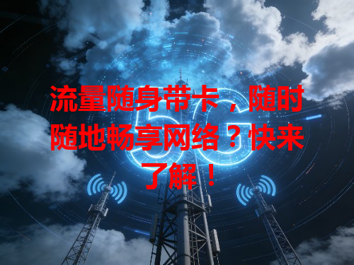 流量随身带卡，随时随地畅享网络？快来了解！