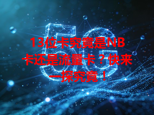 13位卡究竟是NB卡还是流量卡？快来一探究竟！