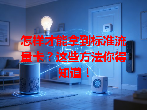 怎样才能拿到标准流量卡？这些方法你得知道！