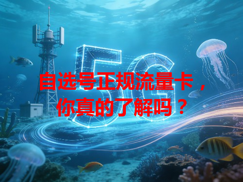 自选号正规流量卡，你真的了解吗？
