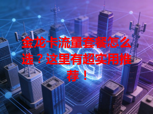 金龙卡流量套餐怎么选？这里有超实用推荐！