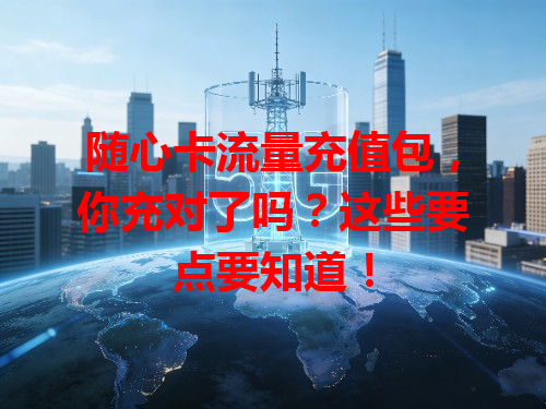 随心卡流量充值包，你充对了吗？这些要点要知道！