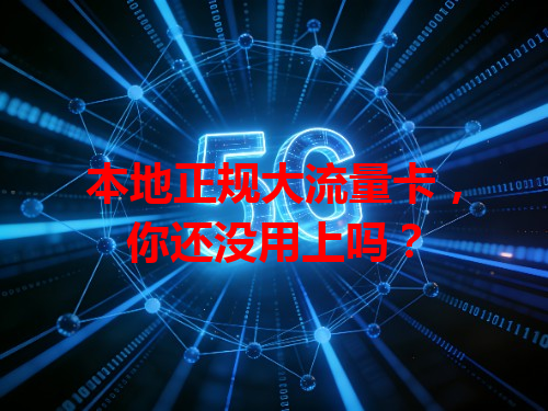 本地正规大流量卡，你还没用上吗？