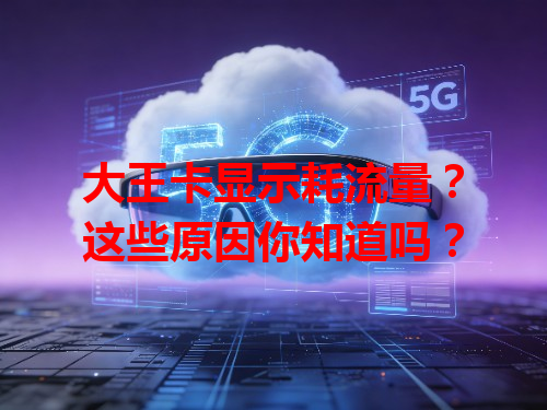 大王卡显示耗流量？这些原因你知道吗？