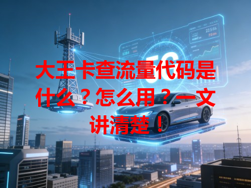 大王卡查流量代码是什么？怎么用？一文讲清楚！