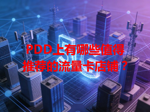 PDD上有哪些值得推荐的流量卡店铺？
