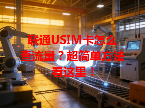 联通USIM卡怎么查流量？超简单方法看这里！